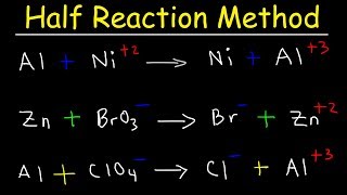 Half Reaction Method Balancing Redox Reactions In Basic amp Acidic Solution Chemistry [upl. by Eiramlehcar]