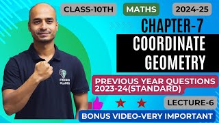 Class 10th chapter 7COORDINATE GEOMETRY PYQs 2024 STANDARD MATHS FRIENDS CLASSES [upl. by Lowrie]