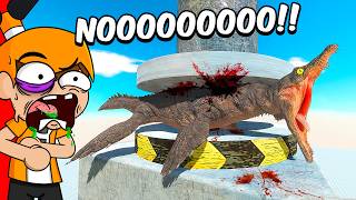 DINOSAURIOS vs MAQUINA MORTAL ÉPICA BATALLA ☠️ Palmita reacciona a Jurassic World Evolution [upl. by Yrolam]