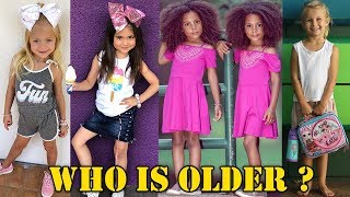 Who Is Older Everleigh Soutas Vs Ava Foley Vs McClure Twins Vs Dorothy Gee [upl. by Artimed]