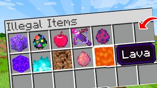 I Collected Every ILLEGAL ITEM In Minecraft Bedrock Edition [upl. by Farwell787]