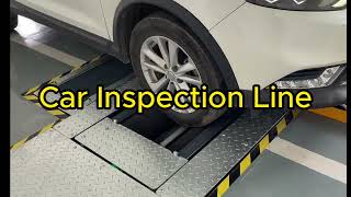 Car inspection lineRoller Brake Tester suspension tester sideslip tester [upl. by Ilysa]