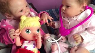 MINHAS BEBÊS REBORN BRIGANDO PELA BABY ALIVE MY BABY REBORN BRYTING BY BABY ALIVE  GABI REBORN [upl. by Aznarepse520]