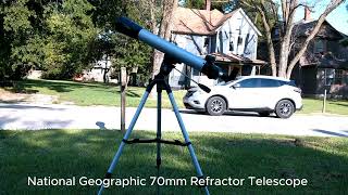 National Geographic 70mm Refractor Telescope Review [upl. by Oflunra]