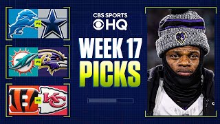 NFL Week 17 BETTING PREVIEW Expert Picks For EVERY GAME I CBS Sports [upl. by Hanoj718]