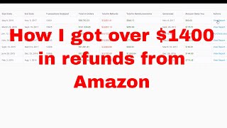 Getting Refunds and Reimbursements using AMZ Refund [upl. by Cammy]