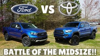 2019 FORD RANGER VS 3RD GENERATION TOYOTA TACOMA [upl. by Shirline717]