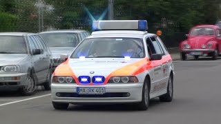 Verkehrsunfall mit eingeklemmter Person Schauübung DRK amp Feuerwehr Schriesheim [upl. by Rovit]