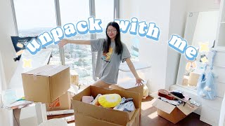 I MOVED new apartment  living in LA ♡ unpack with me [upl. by Pantin]