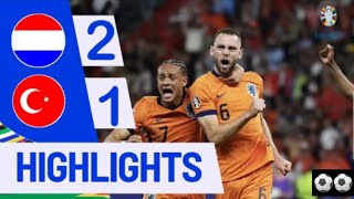 Niederlande vs Türkei 21 amp Highlights Goals amp Netherlands vs Türkiye 21 amp UEFA EURO 2024 [upl. by Inalial]