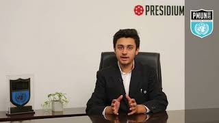 MESSAGE FROM ARYAN DABAS DEPUTY SECRETARYGENERAL PMUN 2018 [upl. by Gredel]