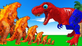 Evolution Of GODZILLA Vs Evolution Of MONSTER DINOSAUR Returning From The Dead SECRET  FUNNY ARBS [upl. by Ettennan]