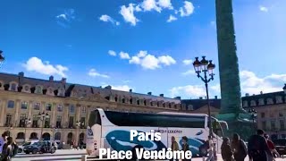 Paris city walks Place Vendôme Paris France 4K [upl. by Elimac]