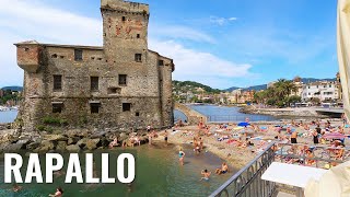 RAPALLO Liguria Italy walking tour in 4k ☀️ Ultra HD [upl. by Esiled12]