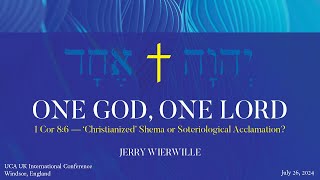 Jerry Wierwille  One God One Lord  1 Cor 86 Christianized Shema or Soteriological Acclamation [upl. by Woodrow]