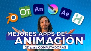 🖥️ TOP 6 mejores APPS para animar en computadora  Aplicaciones de animación 2D [upl. by Januarius]