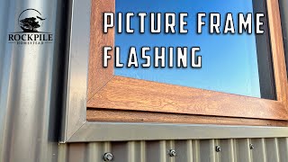 How we made our ‘picture frame’ flashing with Colorbond steel  Offgrid house build [upl. by Audrye337]