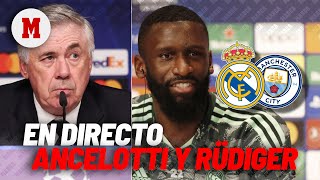 EN DIRECTO I Rueda de prensa de Ancelotti y Rüdiger en vivo [upl. by Ingold]