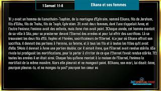 Elkana et ses femmes  Verset du Jour  Octobre Mercredi 232024  1 Samuel 118 Audio [upl. by Liam]