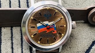 Collectible Watch VOSTOK Russia Beautiful Double Headed Eagle 2409 manual winding ChistopolWOSTOK [upl. by Idnic151]