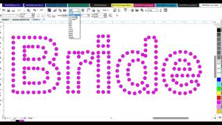 Creating Rhinestone Fonts in Coreldraw X7 for free😃😃😍 [upl. by Pius]