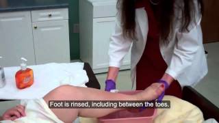 CNA ESSENTIAL SKILLS  Foot Care 637 [upl. by Ttiwed7]