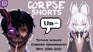 Tenma leaves Corpse speechless  CORPSE shorts [upl. by Ayanet]