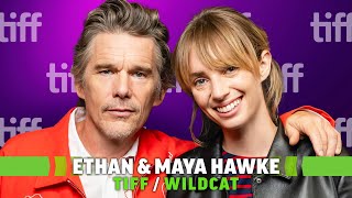 Ethan Hawke amp Maya Hawke Interview Wildcat and Flannery O’Connor [upl. by Hajidahk]