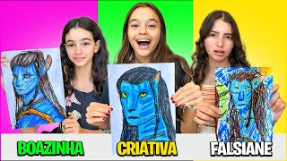 Boazinha vs Criativa vs Falsiane na AULA DE DESENHO  ESCOLA DA VIVI [upl. by Lardner]