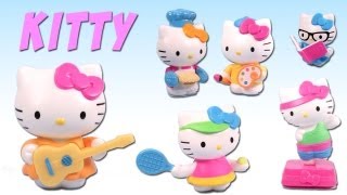 McDonalds Hello Kitty Loves Toys 2013 Happy Meal Complete Set Review [upl. by Keffer]