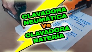 Clavadora Neumática Vs Clavadora Batería [upl. by Harutek]