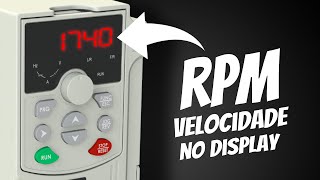 Como configurar o display de qualquer inversor para mostrar RPM velocidade e outras grandezas [upl. by Einned142]