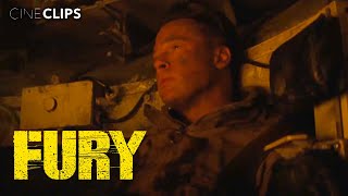 Fury  Wardaddys Death ft Brad Pitt amp Logan Lerman  CineClips [upl. by Ttirrem]