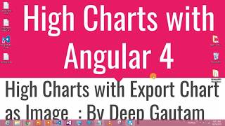 HighCharts With Export In Angular 4 [upl. by Silvain]