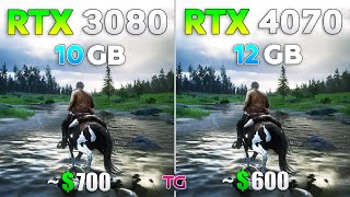 RTX 4070 vs RTX 3080  Test in 10 Games [upl. by Vahe]