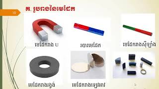 Physics grade 8 Magnet រូបវិទ្យាថ្នាក់ទី៨ មេដែក [upl. by Ahsek]