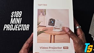 Unboxing The TopTro TR27  270° Adjustable 4K Capable Mini Projector [upl. by Siblee]