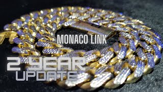 Best Hollow Gold Chain You Can Buy Monaco Link Chain Update From Bayam Jewelry [upl. by Adelpho561]