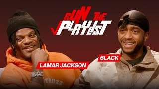 Lamar Jackson amp 6LACK Team Up to Curate Official Baltimore Ravens Tracks  RUN THE PLAYLIST [upl. by Ecurb]