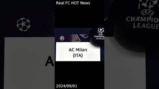 Official Milan’s schedule for league phase of Champions League – Liverpool opening clash [upl. by Amme210]