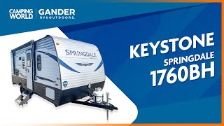 2021 Keystone Springdale 1760BH  Travel Trailer  RV Review Camping World [upl. by Llaccm]