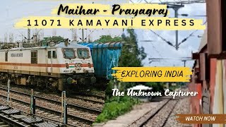 Maihar  Prayagraj Train Journey  11071 Kamayani Express  LHB  IR  TUC  Red LHB [upl. by Lena]