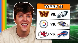 Predicting Every Week 11 NFL Game [upl. by Cirle]