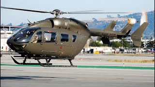 UH72 Lakota StartUp amp Takeoff  Airbus Helicopter EC145  H145 US Army [upl. by Ainak]