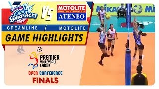 PVL OC 2018 Creamline vs AteneoMotolite  Game Highlights  December 8 2018 [upl. by Kcyrred252]