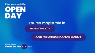 Open Day Magistrali  Hospitality and Tourism Management [upl. by Yehsa]