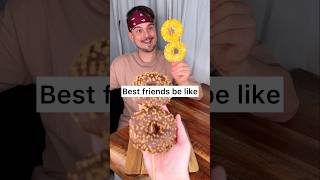 How to share CHOCOLATE DONUTS with your best friend properly😎❤️🍩 CHEFKOUDY [upl. by Amuh744]