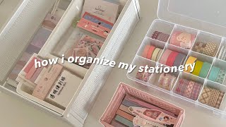 how i organize my stationery ✨  aliexpress haul ft jianwu store [upl. by Kone]