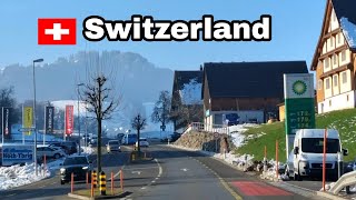 Driving in Switzerland Pfannenstiel region to Schindelegi [upl. by Eniamahs]