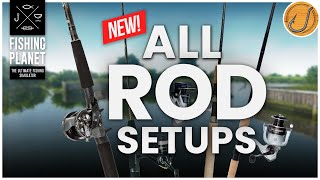 NEW ULTIMATE ROD SETUP Guide Setup your rods to fish  Fishing Planet [upl. by Aneeb]